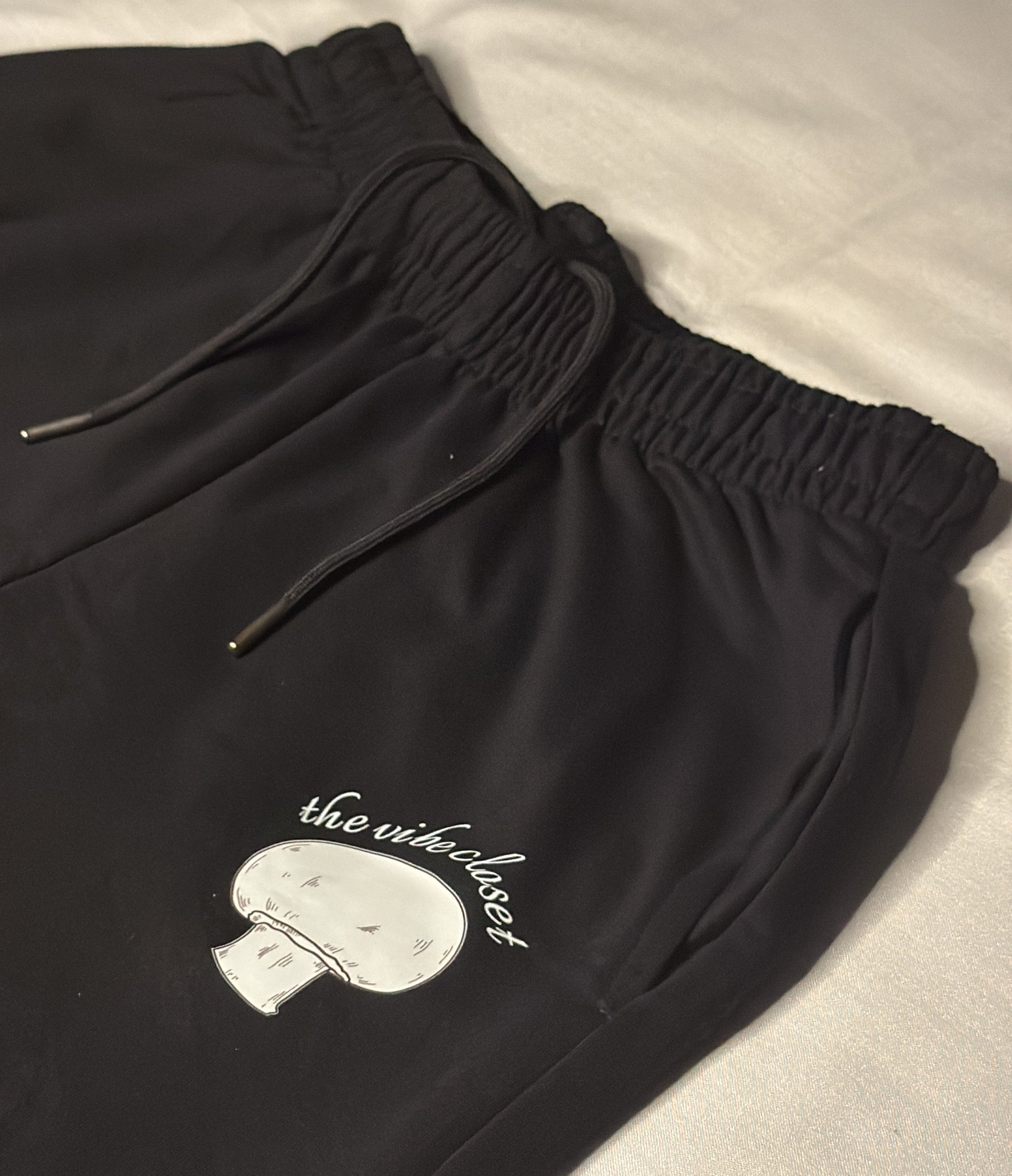Midnight Black Straight-Fit Sweat Pant