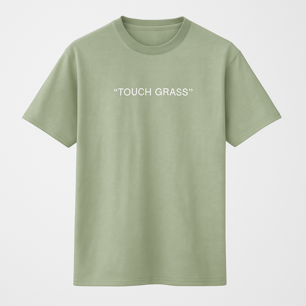 Touch Grass Tee - Weekend Cozy Essential